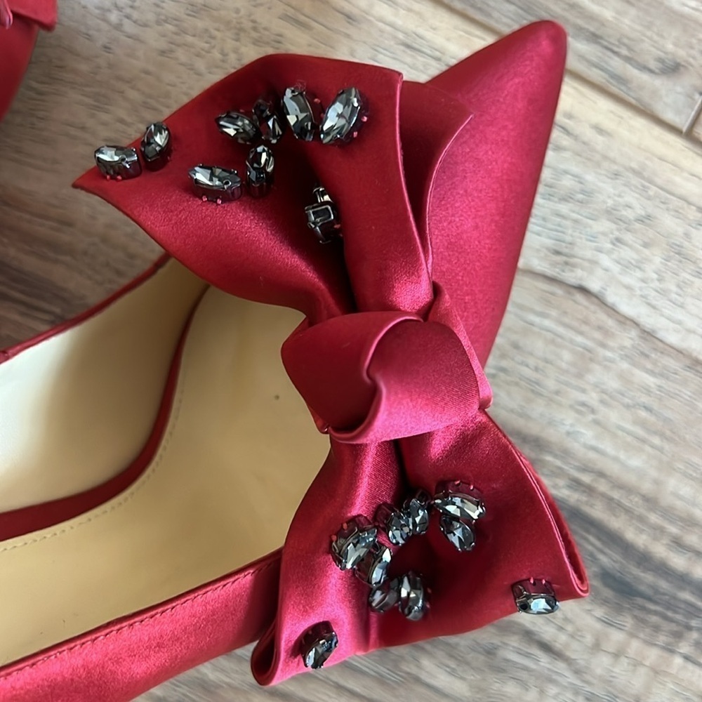 Alexandre Birman Burgundy Pointed Toe Heels Size 36 - Picture 3 of 8